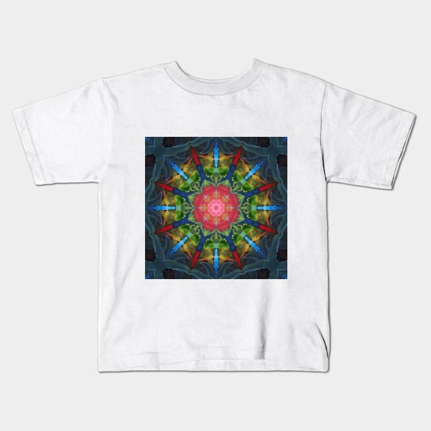 Mandalas Collection - How to color the island of a hummingbird (compassion) Kids T-Shirt by mandalaartdigital